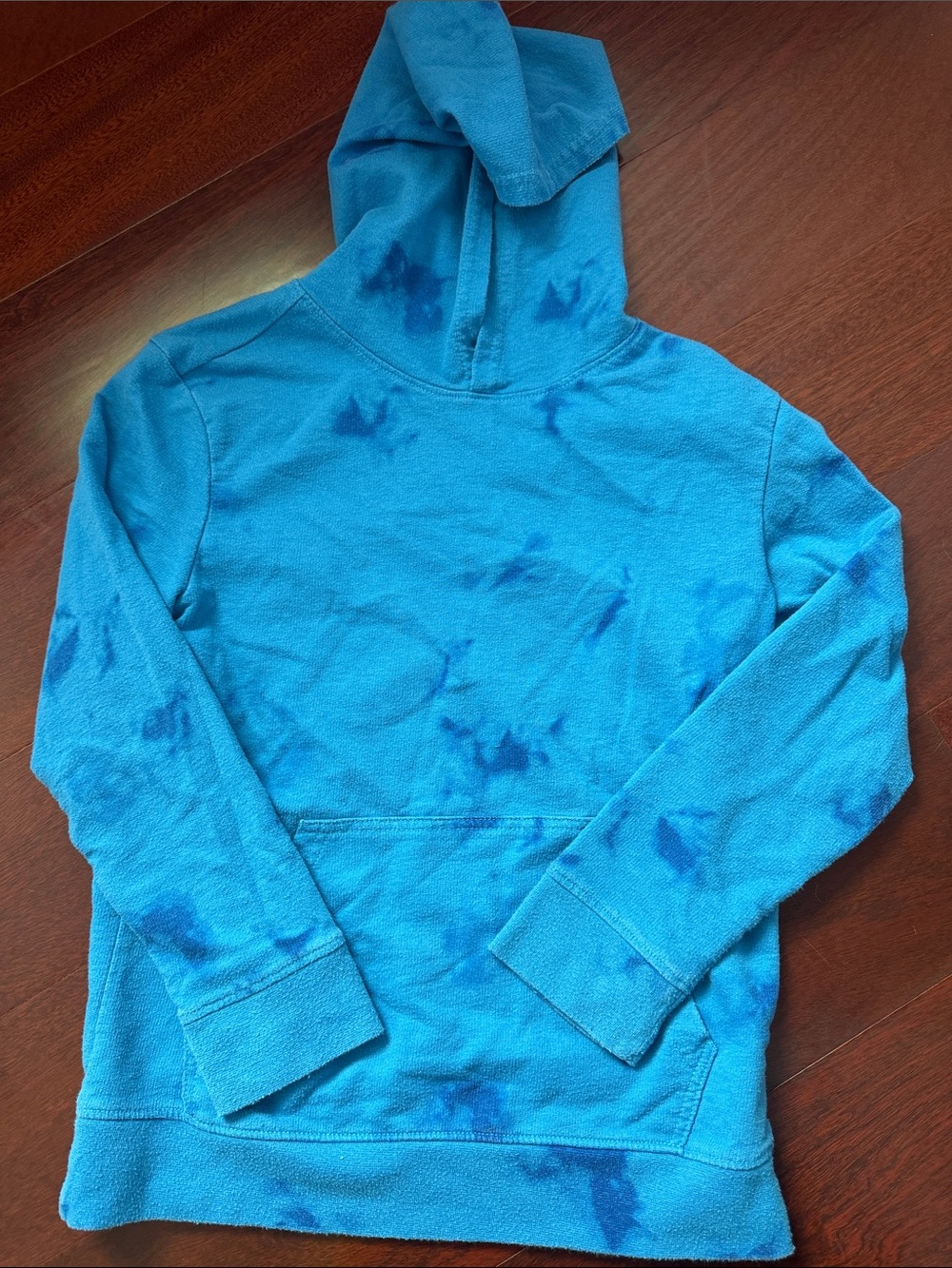 Blue Tie-Dye boys Hooded Sweashirt